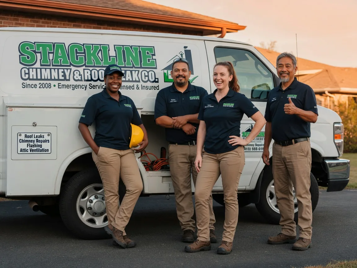 Chimney flashing repair company in Gillett, PA